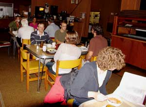 Breakfast at the UMBS dining hall.